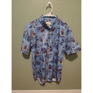 Roosevelts RSVLTS Parks and Rec Burt Macklin Short Sleeve Button Down Medium